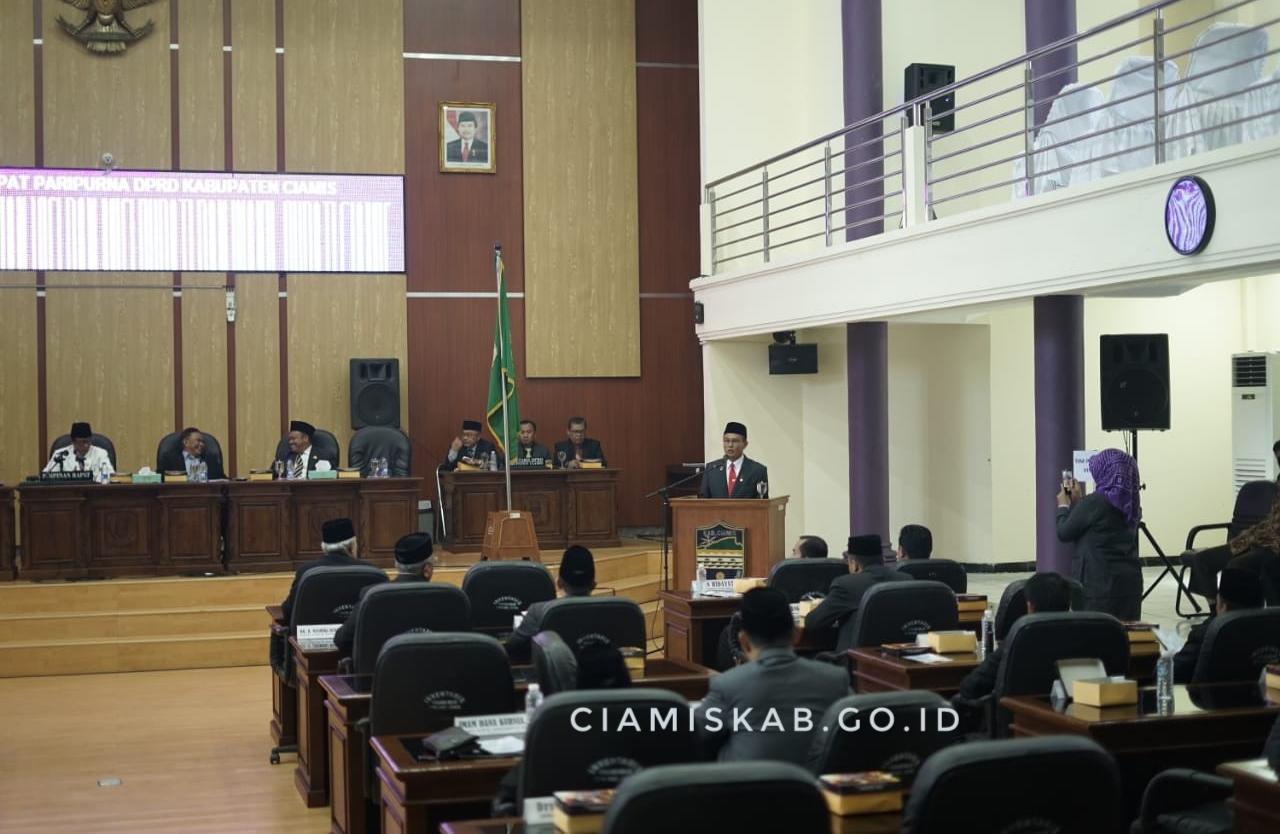 RAPAT PARIPURNA ISTIMEWA PENYAMPAIAN VISI DAN MISI BUPATI DAN WAKIL BUPATI CIAMIS PERIODE TAHUN 2019 – 2024