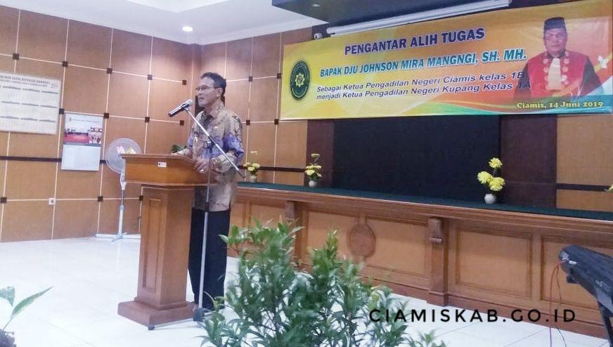 Bupati dan Wakil Bupati Hadiri Acara Pengantar Alih Tugas Ketua Pengadilan Negeri Ciamis