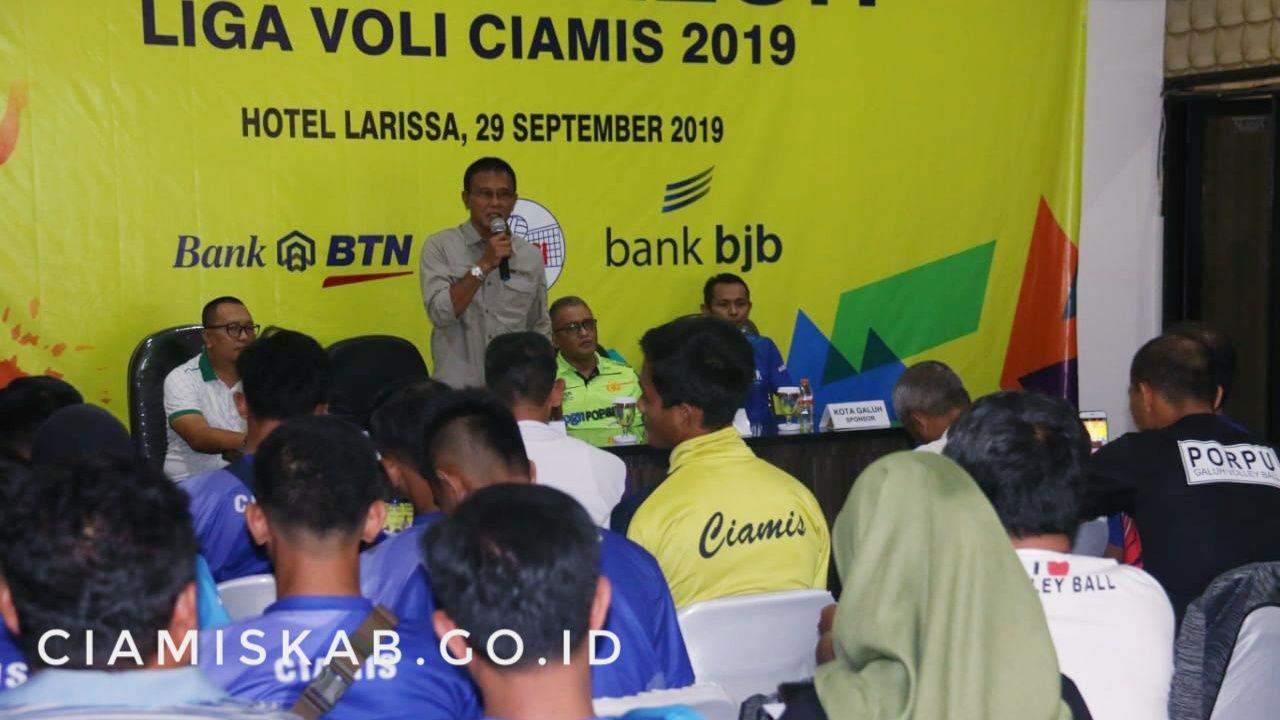 Bupati Ciamis Buka Kota Galuh Liga Voli Ciamis 2019