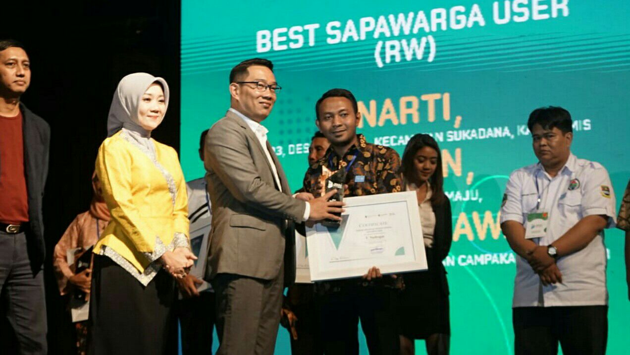 Kabupaten Ciamis Raih Dua Penghargaan Sapawarga Pada Ajang Jabar Digital Innovation Awards 2019