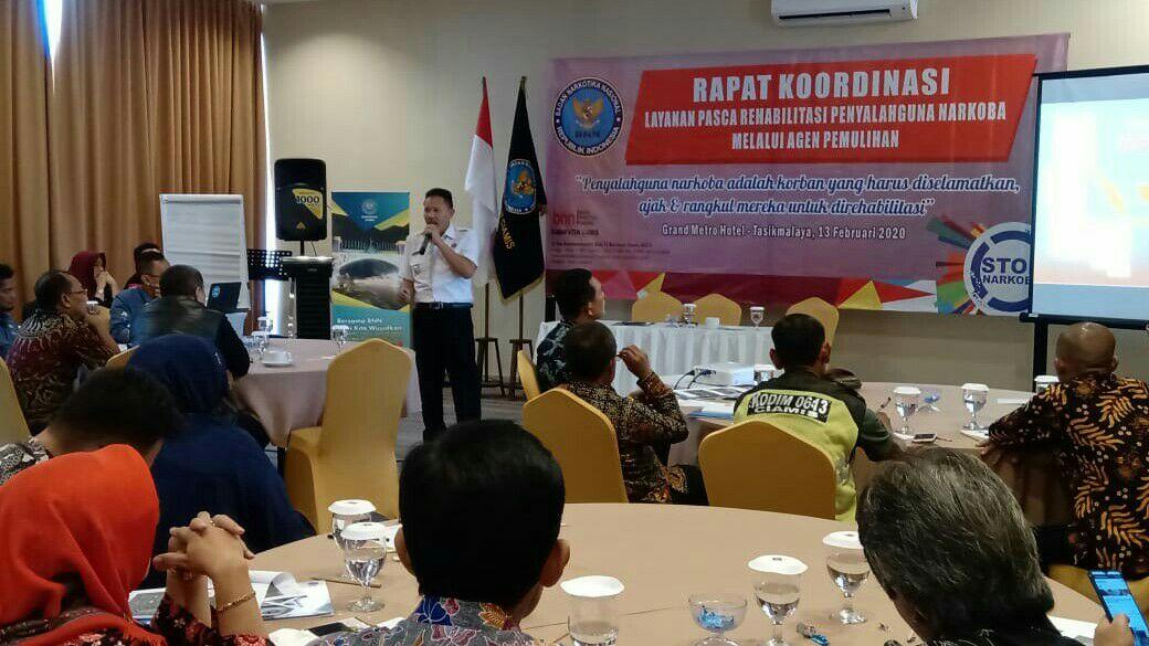BNN Kabupaten Ciamis Gelar Rakor Program Pasca Rehabilitasi