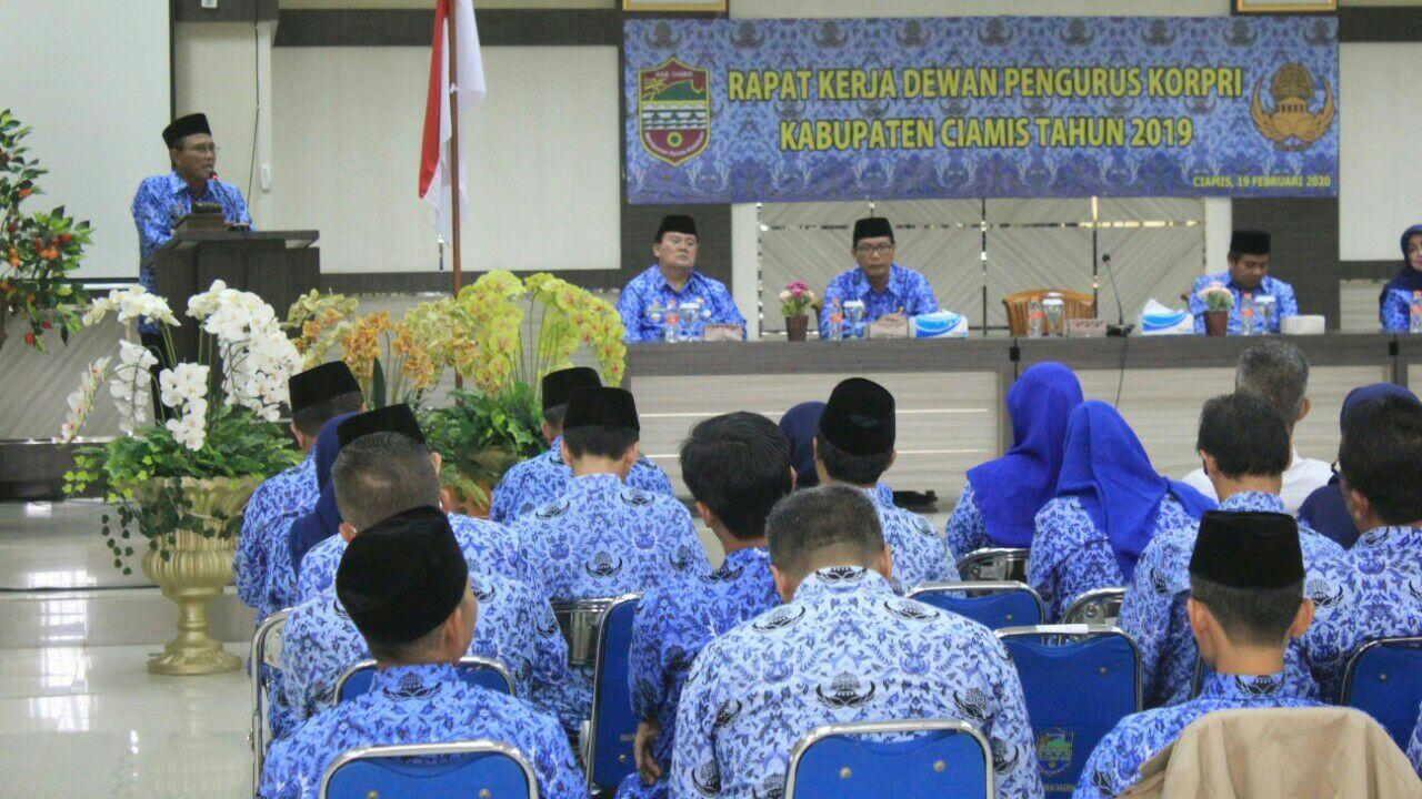 Bupati Ciamis Hadiri Raker Perdana Korpri
