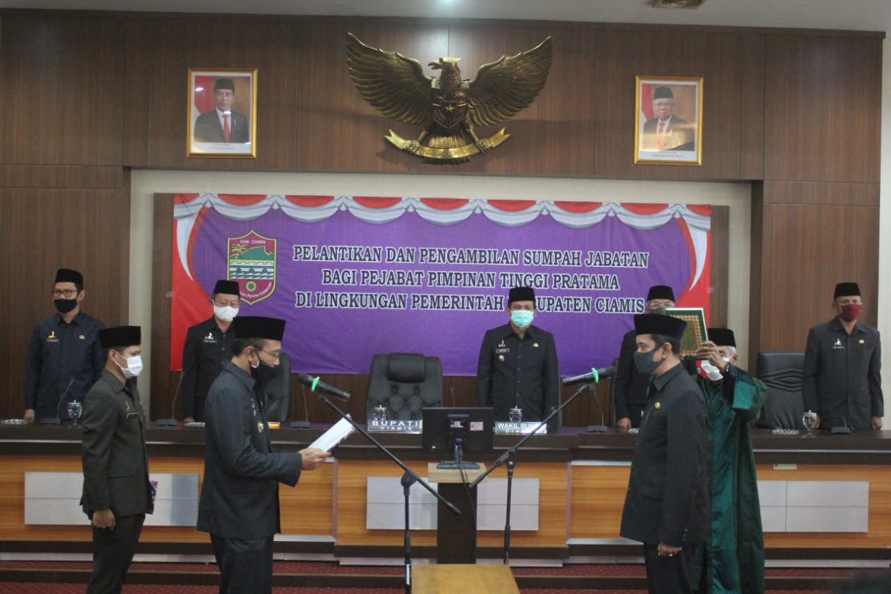 Bupati Ciamis Lantik Dadang  Darmawan sebagai Kepala BPBD