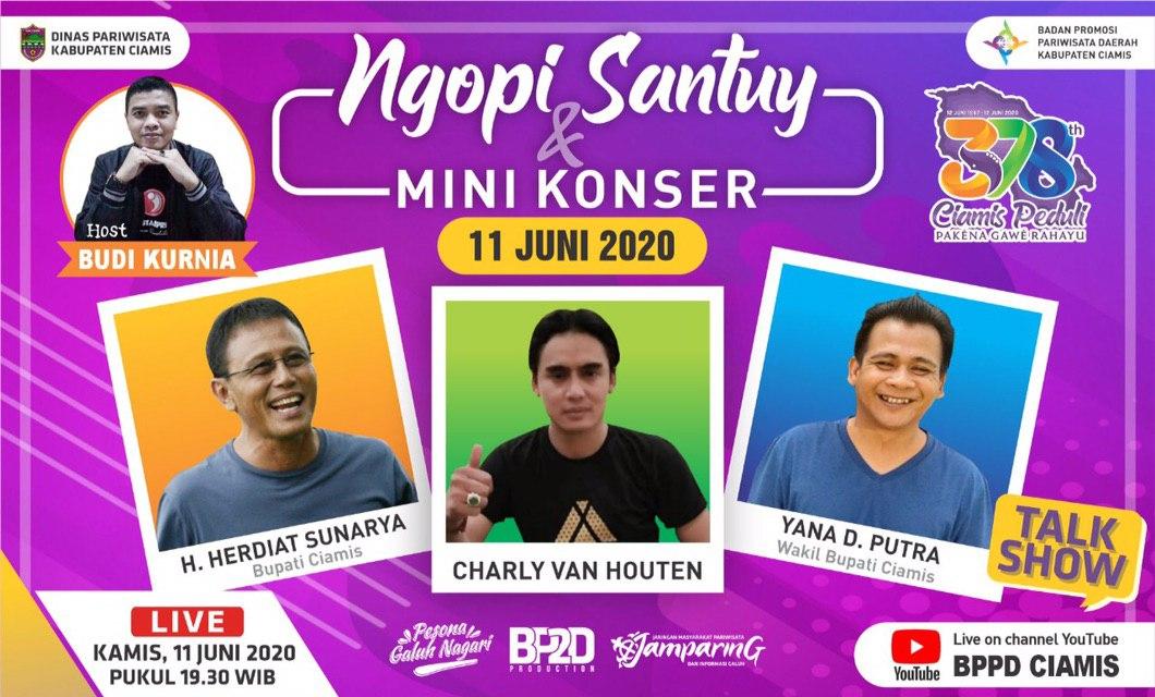 Ngopi Santuy dan Konser Mini, Special Program Wisata Kata Hari Jadi Ke-378 Kabupaten Ciamis