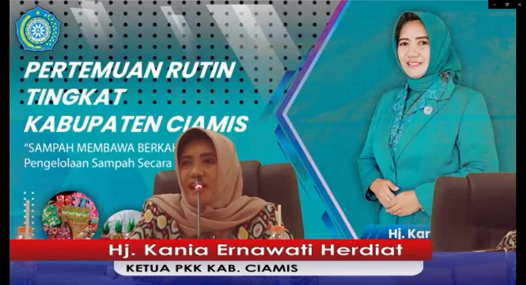 Ny. Hj. Kania Herdiat Ajak Kader PKK jadi Pelopor Bank Sampah