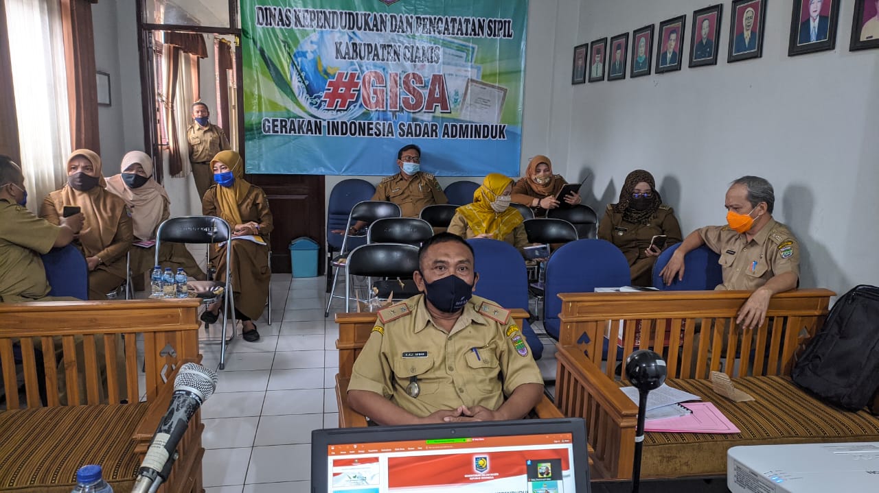 Tingkatkan Pelayanan Selama Pandemi Covid-19, Disdukcapil Ciamis Sapa Masyarakat Secara Virtual