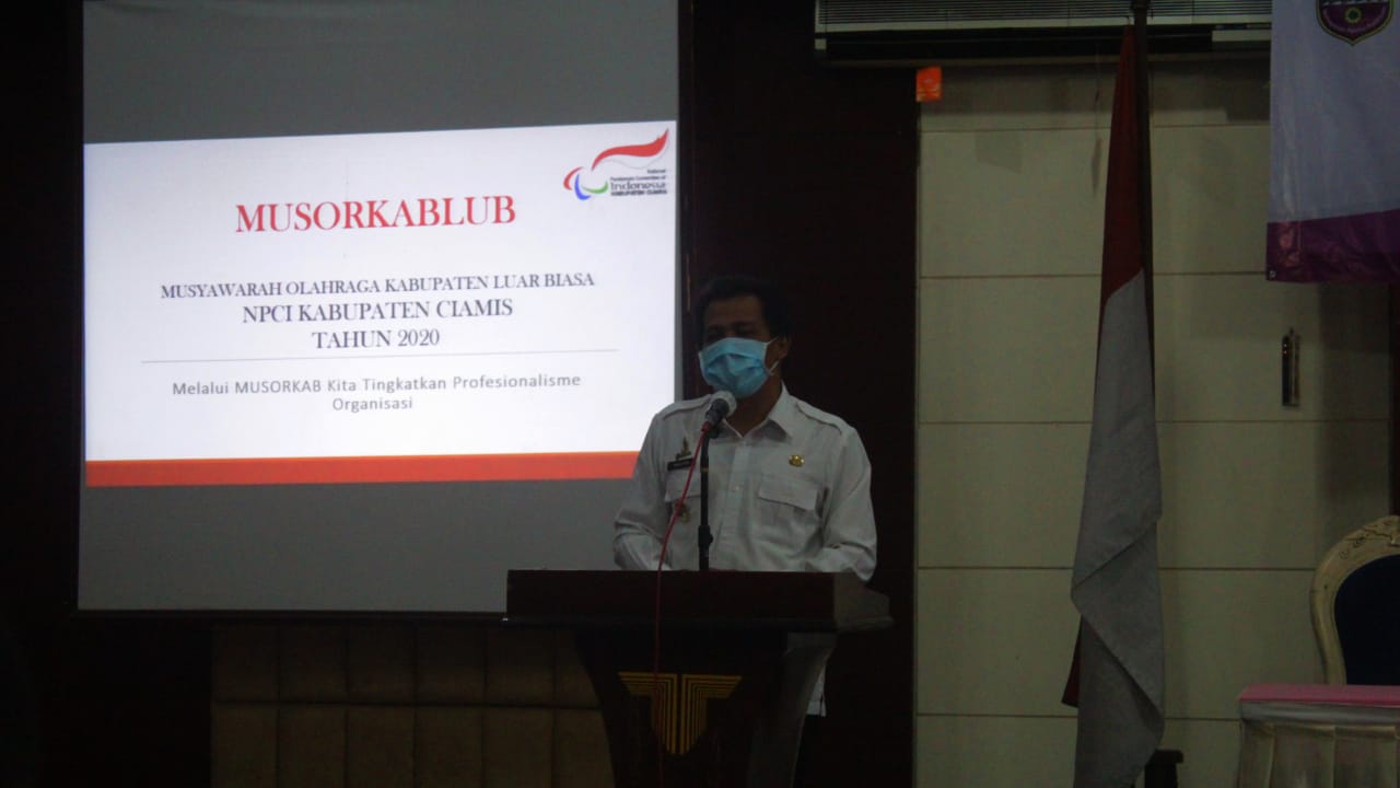 Wabup Ciamis  Buka MUSORKABLUB NPCI Kabupaten Ciamis