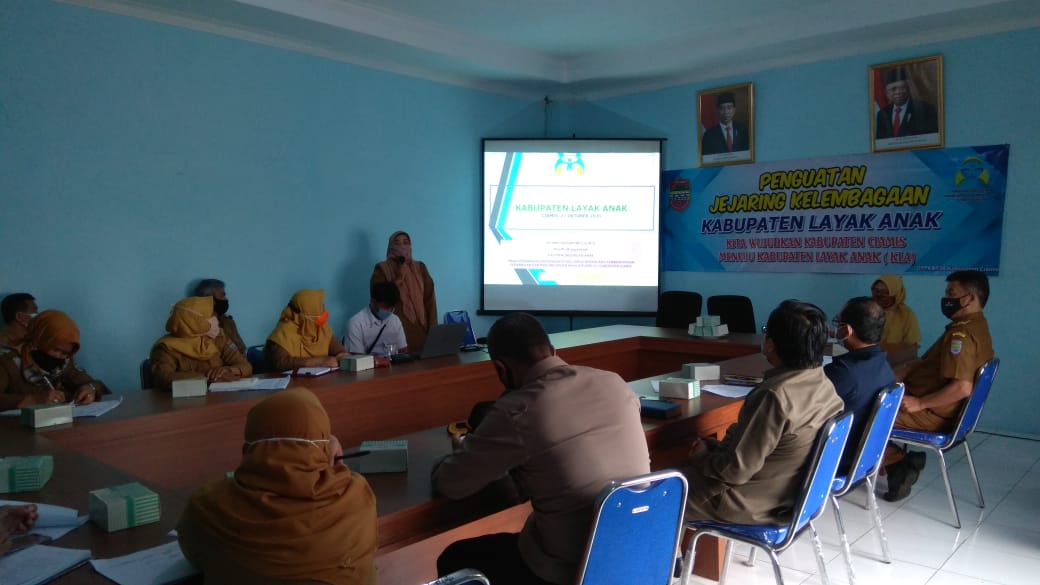 DP2KBP3A Kab. Ciamis Perkuat Kelembagaan Gugus Tugas Kabupaten Layak Anak (KLA)