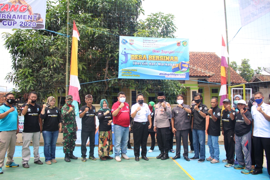 Kampanyekan Bahaya Narkoba Lewat Olah Raga,  BNNK Ciamis Gelar Turnamen Bola Voli