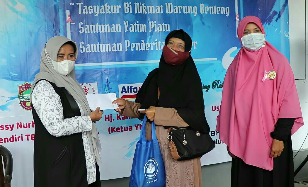 Peringati Hari Kanker Sedunia, YKI Cabang Ciamis Berikan Santunan