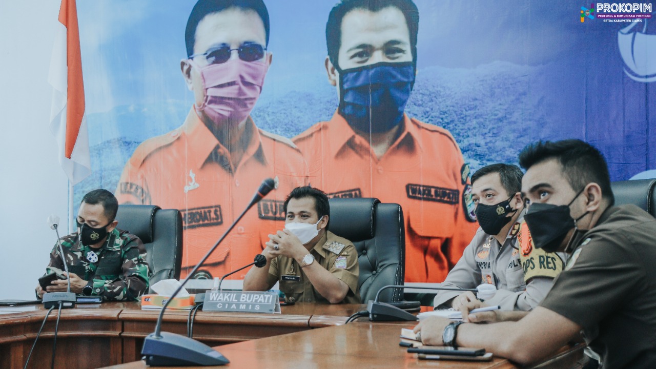 Satukan Narasi dalam Pengendalian Covid-19 menjelang Idul Fitri, Wabup Ciamis Ikuti Rakor bersama Gubernur Jabar