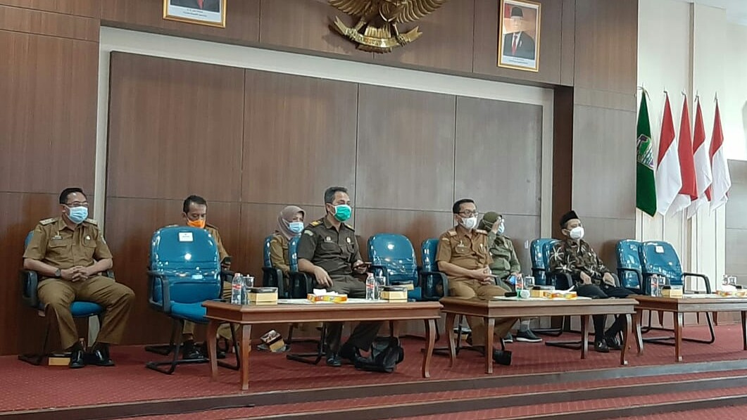 Rakor Komite Kebijakan Penanganan Covid-19 Tingkat Jabar, Ciamis Kembali ke Zona Oranye