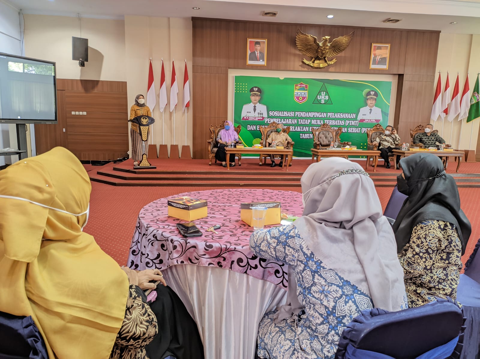 Pemkab Ciamis Lakukan Sosialisasi Pendampingan Pelaksanaan PTM Terbatas dan PHBS