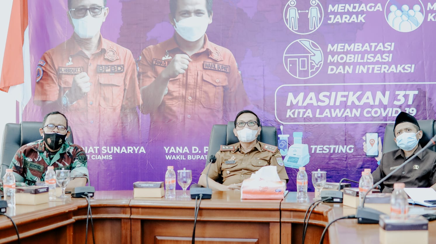 Sekda Ciamis H. Tatang Ikuti Rakor Komite Penanganan Covid-19 dan Pemulihan Ekonomi Daerah Prov. Jabar