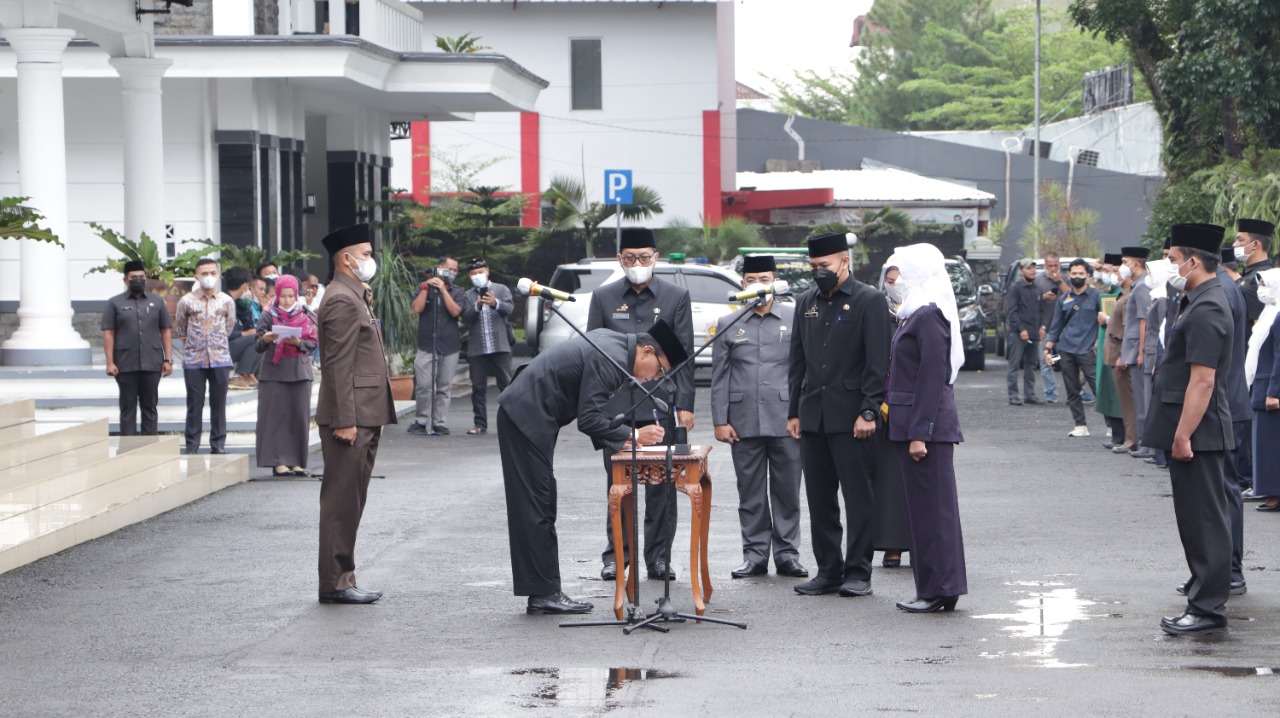 Bupati Ciamis Lantik 8 Pejabat Pimpinan Tinggi Pratama