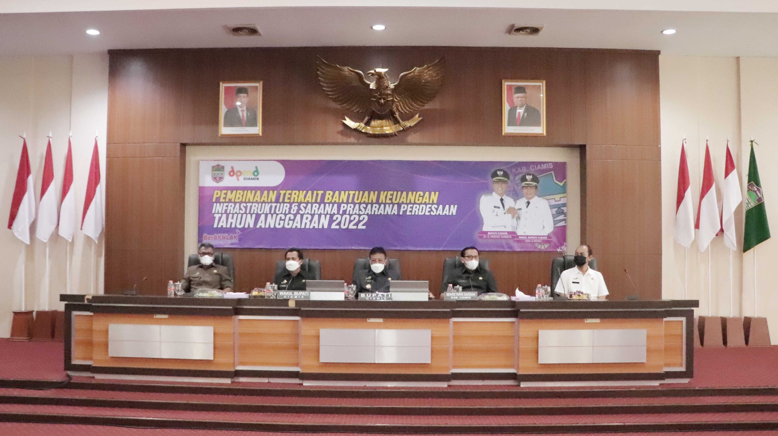 Lakukan Pembinaan Bankeu Infrastruktur dan Sapras Perdesaan Tahun Anggaran 2022, Bupati Herdiat Sebut Bankeu Sesuai Dengan Kemampuan Daerah
