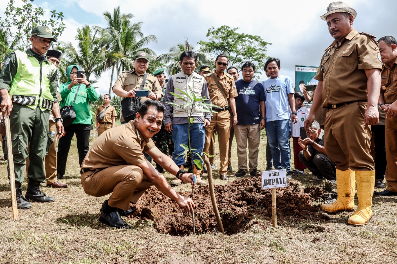 Peringati Hari Menanam Pohon Indonesia Tingkat Jabar, Wabup Ciamis Tanam 1.000 Bibit Pohon
