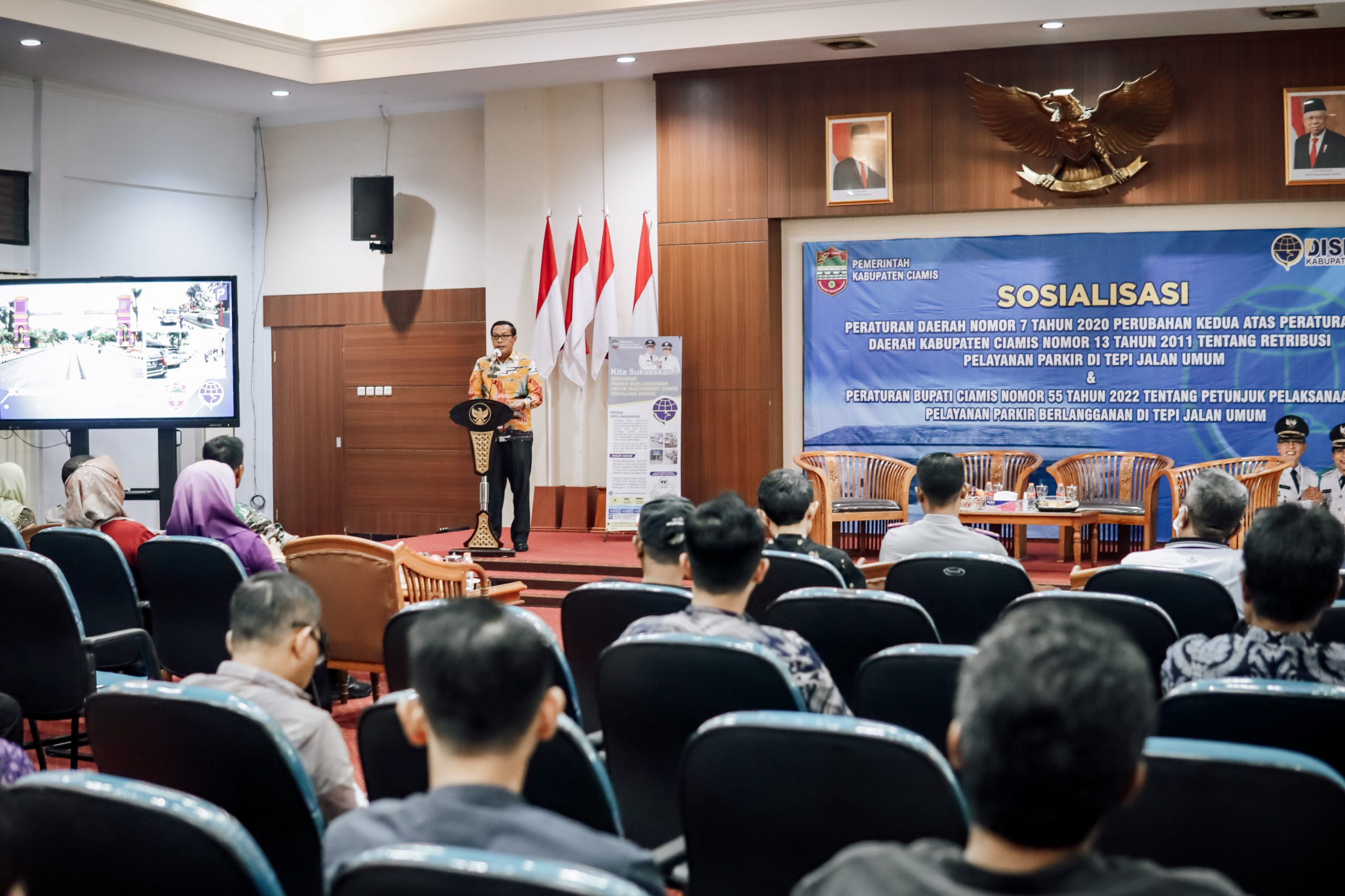 Tahun 2023 Mendatang Siap Berlakukan Parkir Berlangganan di Tepi Jalan Umum, Pemkab Ciamis Gelar Sosialisasi