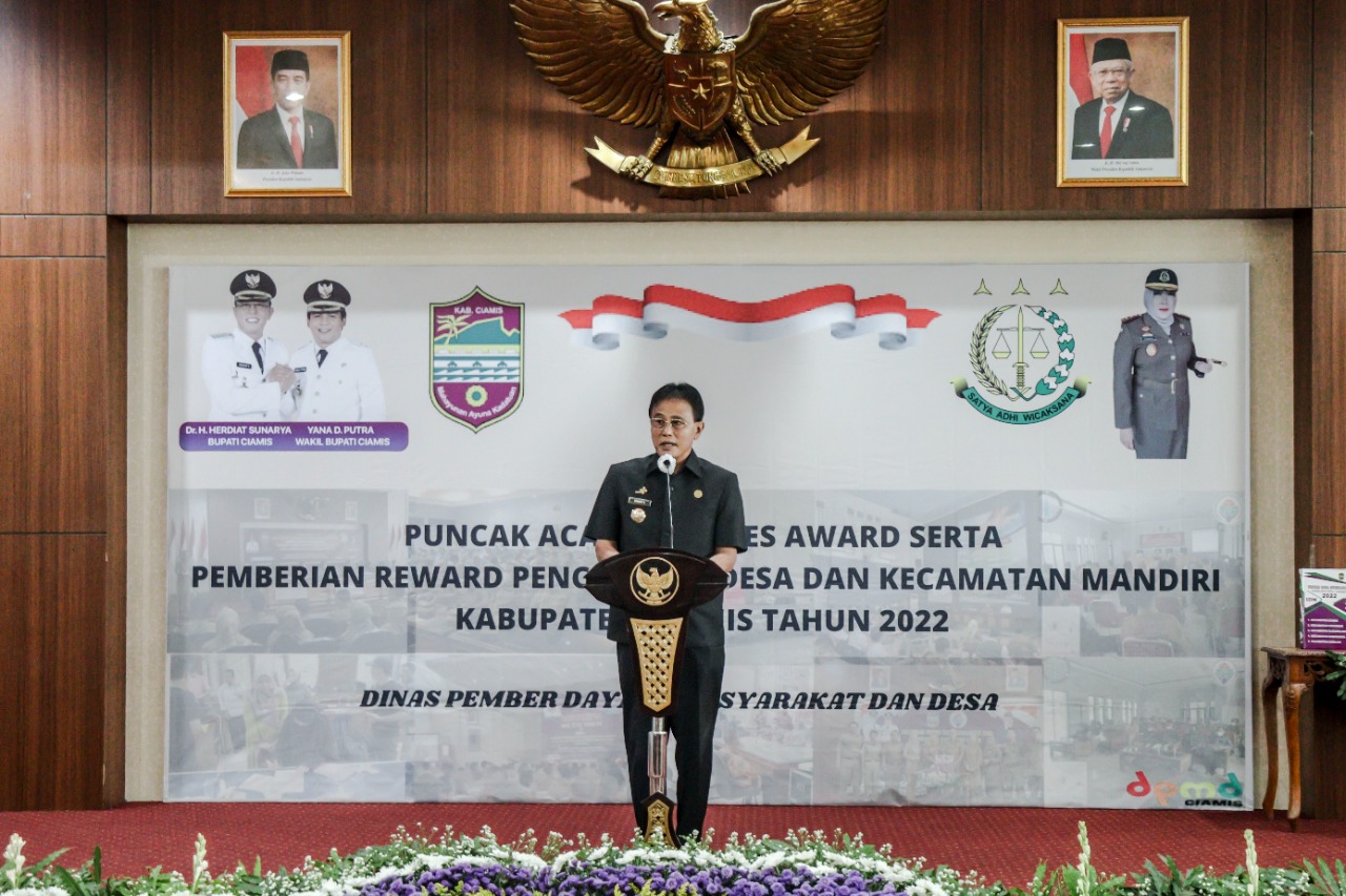 Direktur Pelayanan Investasi Kemendes PDTT Beri Apresiasi Kepada Pemerintah Kabupaten Ciamis : BUMDes Awards Model Baru Dalam Era Desa Membangun