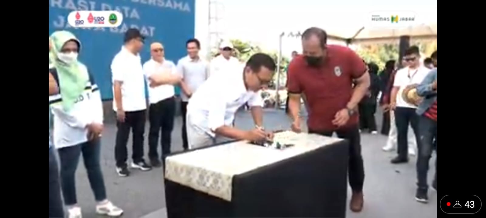 Sekda Kab. Ciamis Hadiri Grand Launching Jabar Super APPS Bersama Gubernur Jabar