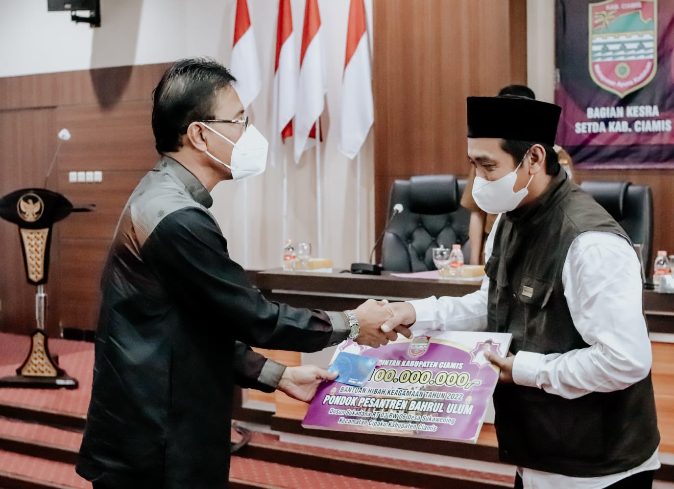 Meski Dalam Keadaan Sulit, Bupati Ciamis Tetap Berupaya Berikan Hibah Keagamaan TA 2022