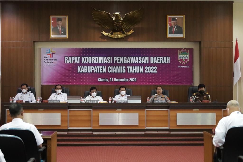 Buka Rakor Pengawasan Daerah, Bupati Ciamis : Perbanyak Bimtek Peningkatan SDM di Tingkat Desa dan Kelurahan