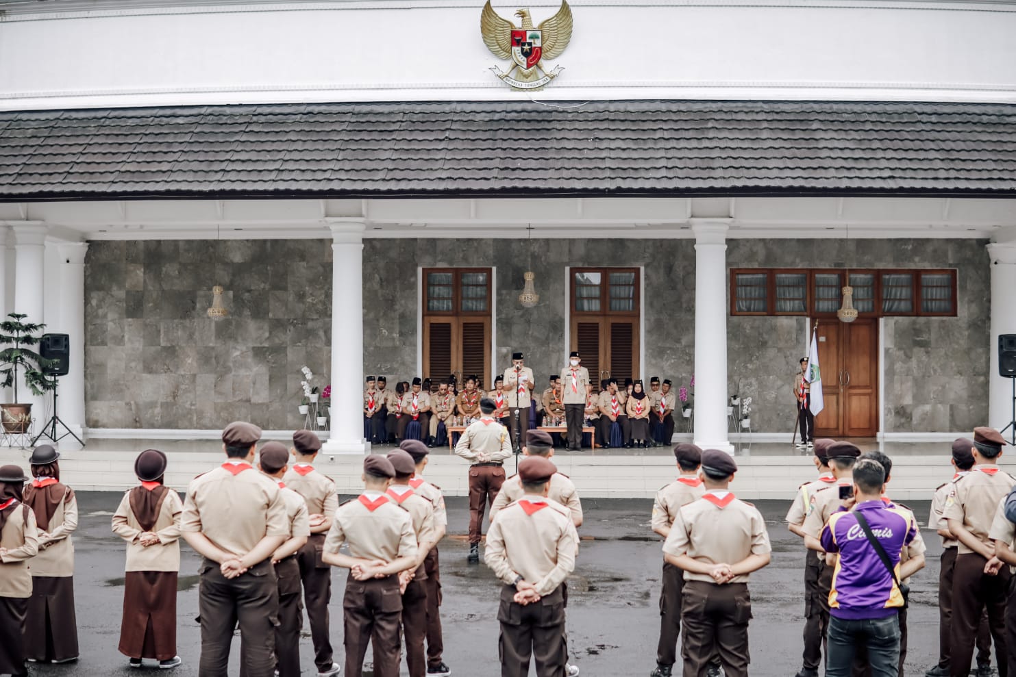 Lepas Peserta Saka Amal Bhakti, Bupati Ciamis Harapkan Dapat Terwujud Generasi Muda Yang Tangguh