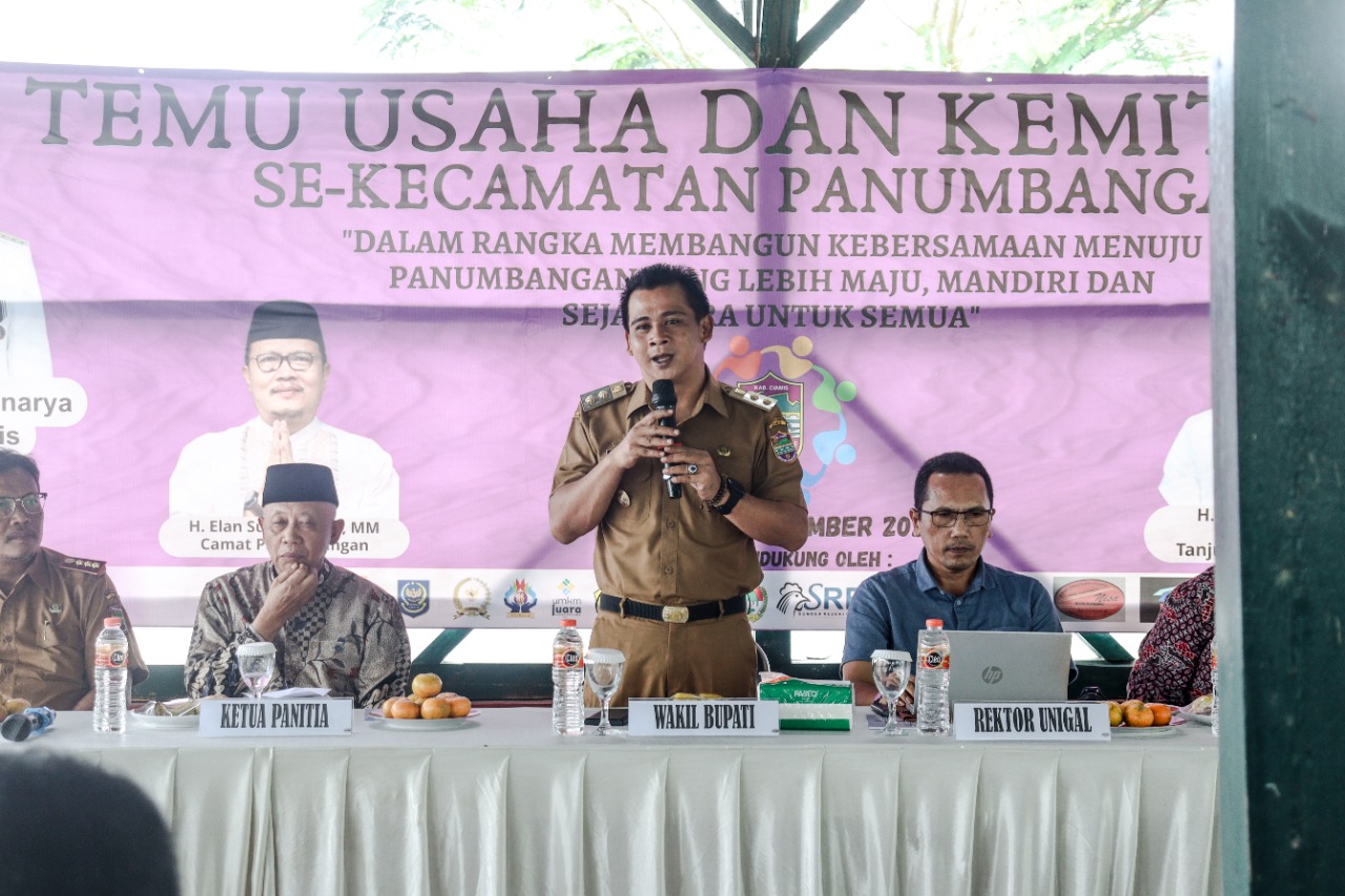 Wakil Bupati Ciamis Hadiri Acara Temu Pengusaha dan Kemitraan se-Kecamatan Panumbangan