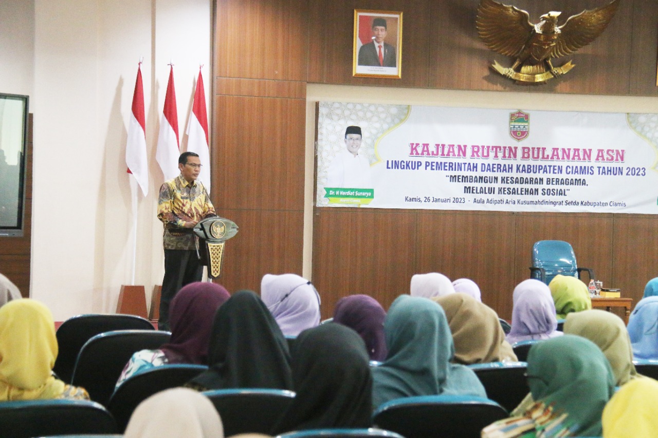 Tingkatkan Keimanan dan Ketakwaan, Pemkab Ciamis Gelar Pengajian Rutin Bulanan Bagi ASN
