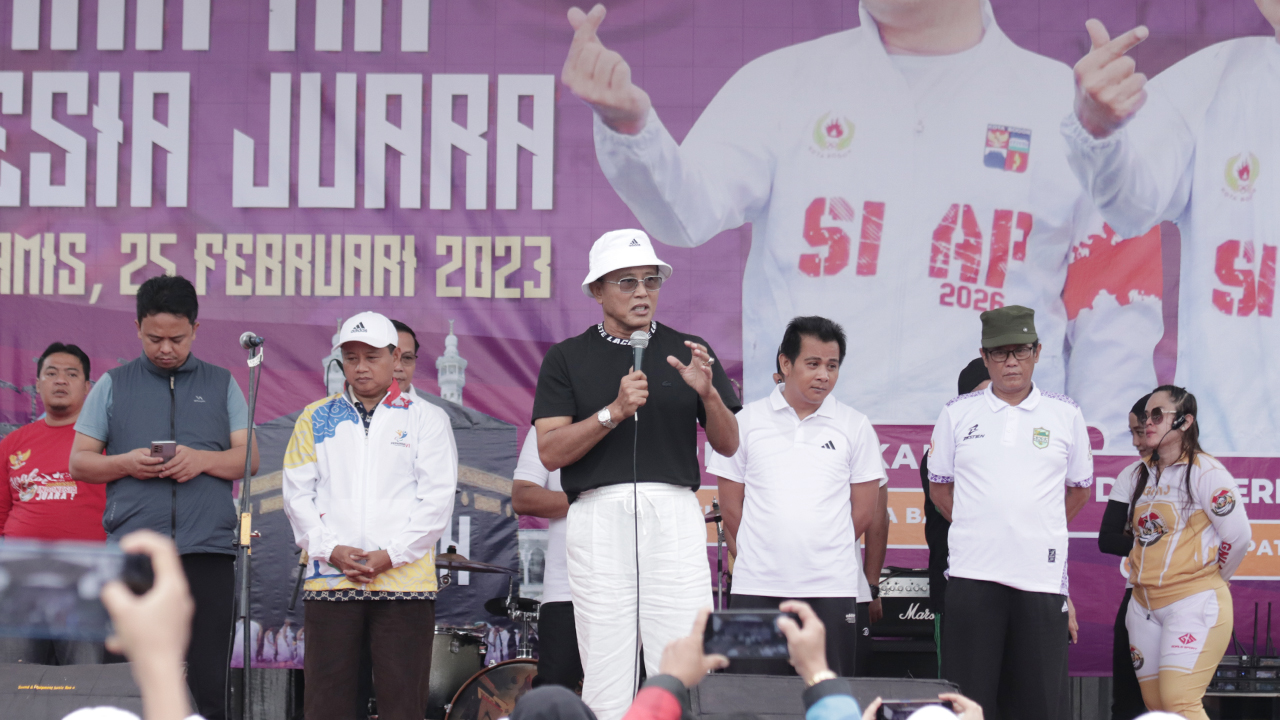 14 Ribu Warga Kab. Ciamis Antusias Ikuti Senam RK Indonesia Juara.