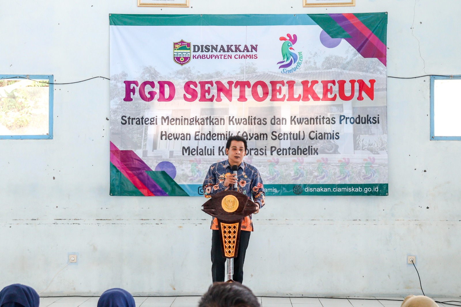 Seperti Halnya Ayam Ras, Wabup Harapkan Ayam Sentul Dapat Menjadi Primadona di Kabupaten Ciamis