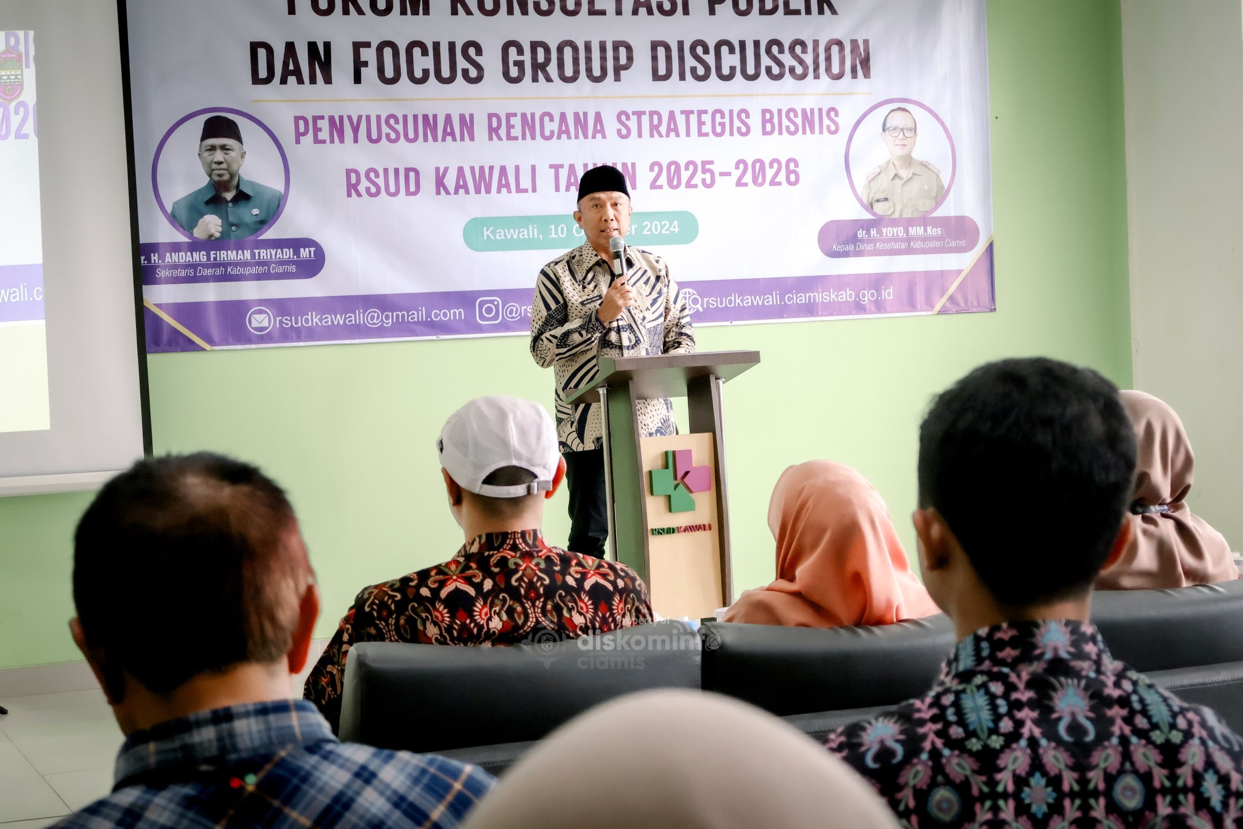 Sekda Kabupaten Ciamis Hadiri Forum Konsultasi Publik RSUD Kawali