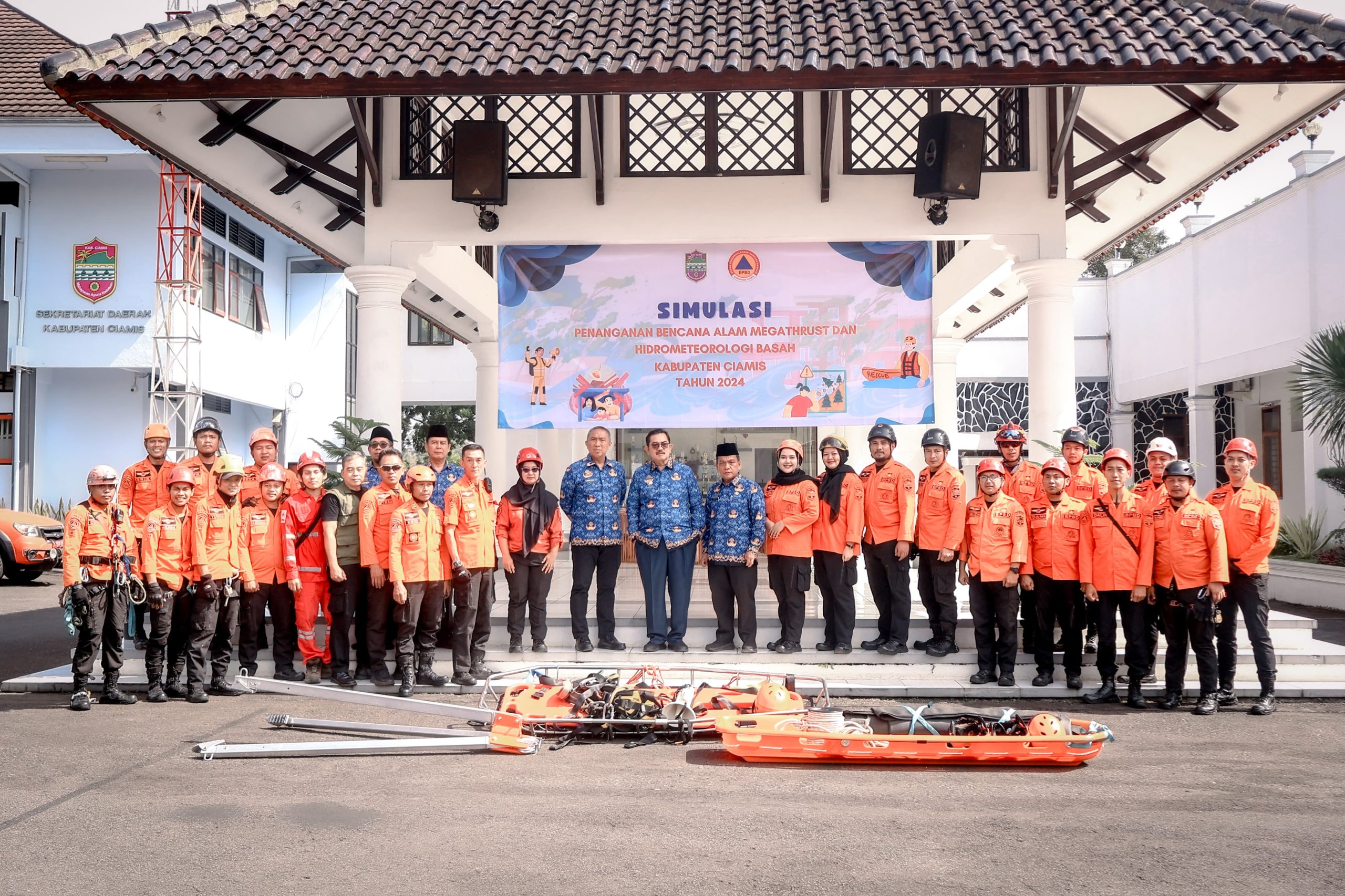 Megathrust Mengguncang Ciamis, Sekda Berhasil Dievakuasi Tim BPBD
