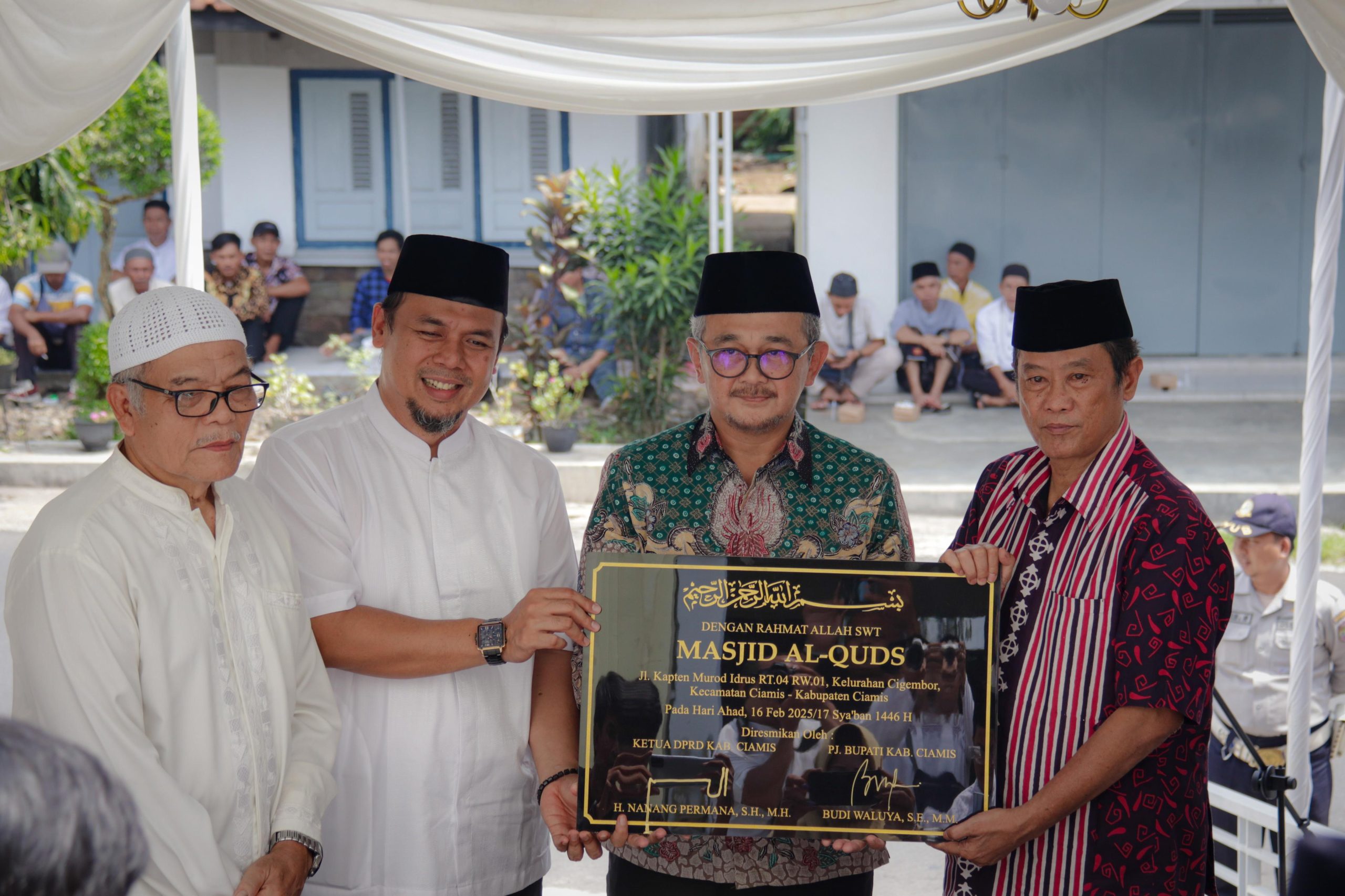 Masjid Al Quds Berdiri Megah di Cigembor, Diresmikan Oleh Pj. Bupati dan Ketua DPRD Ciamis