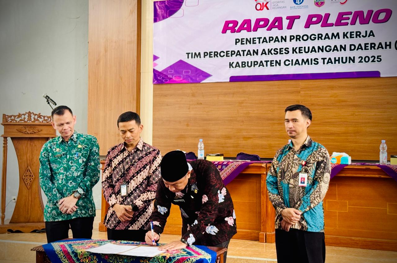 Pemkab Ciamis Gelar Rapat Pleno TPAKD 2025, Dorong Penguatan Akses Keuangan dan Perekonomian Daerah